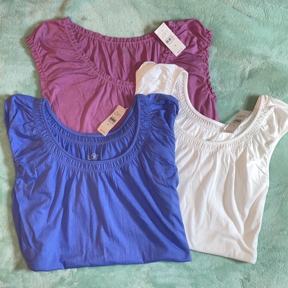 LOFT Tops - 3 LOFT CAP SLEEVE TOPS